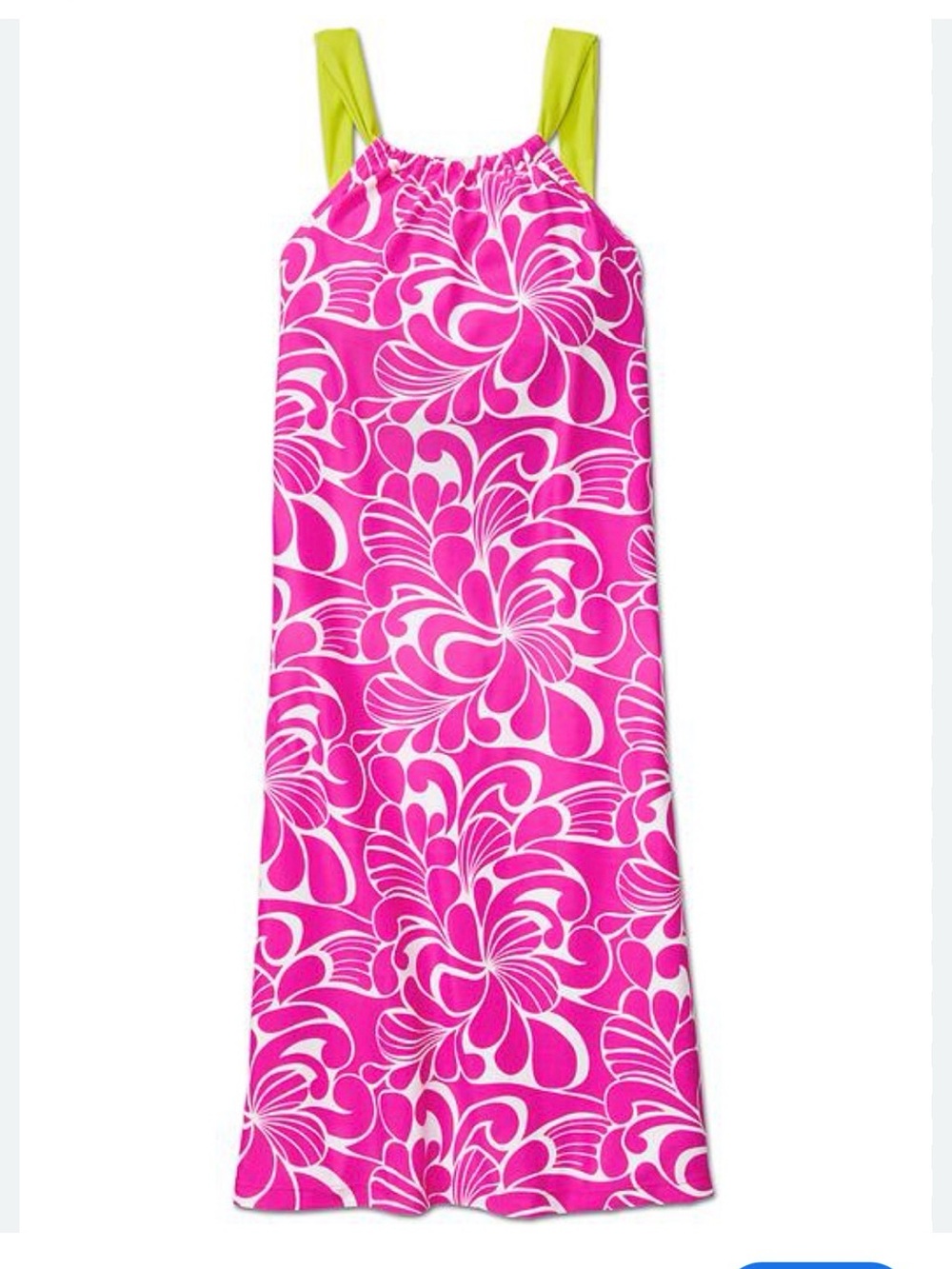 Athleta Printed Kokomo Dress aloha hit pink EUC swim dress medium